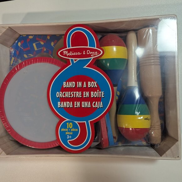 Melissa & Doug Band in a Box - 10 Pieces - NEW - Picture 1 of 2